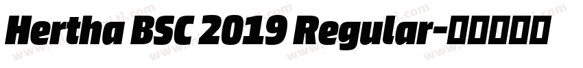 Hertha BSC 2019 Regular字体转换